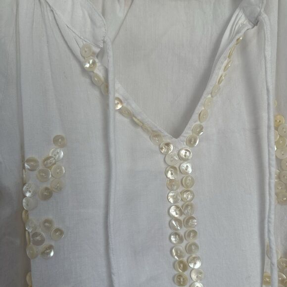 rose and rose honfluer Top mother of pearl Buttons Tassel Small - Picture 4 of 15